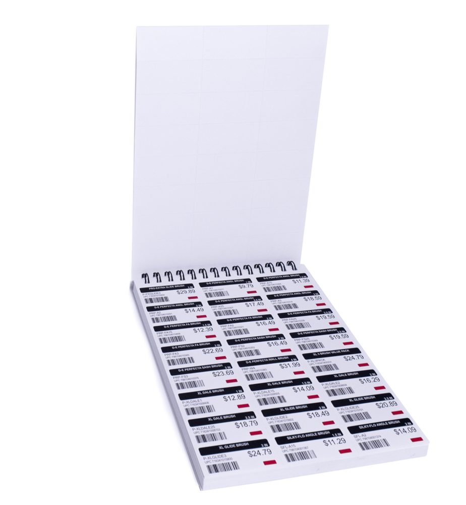 Shelf Tags printed by Avantgarde Printing